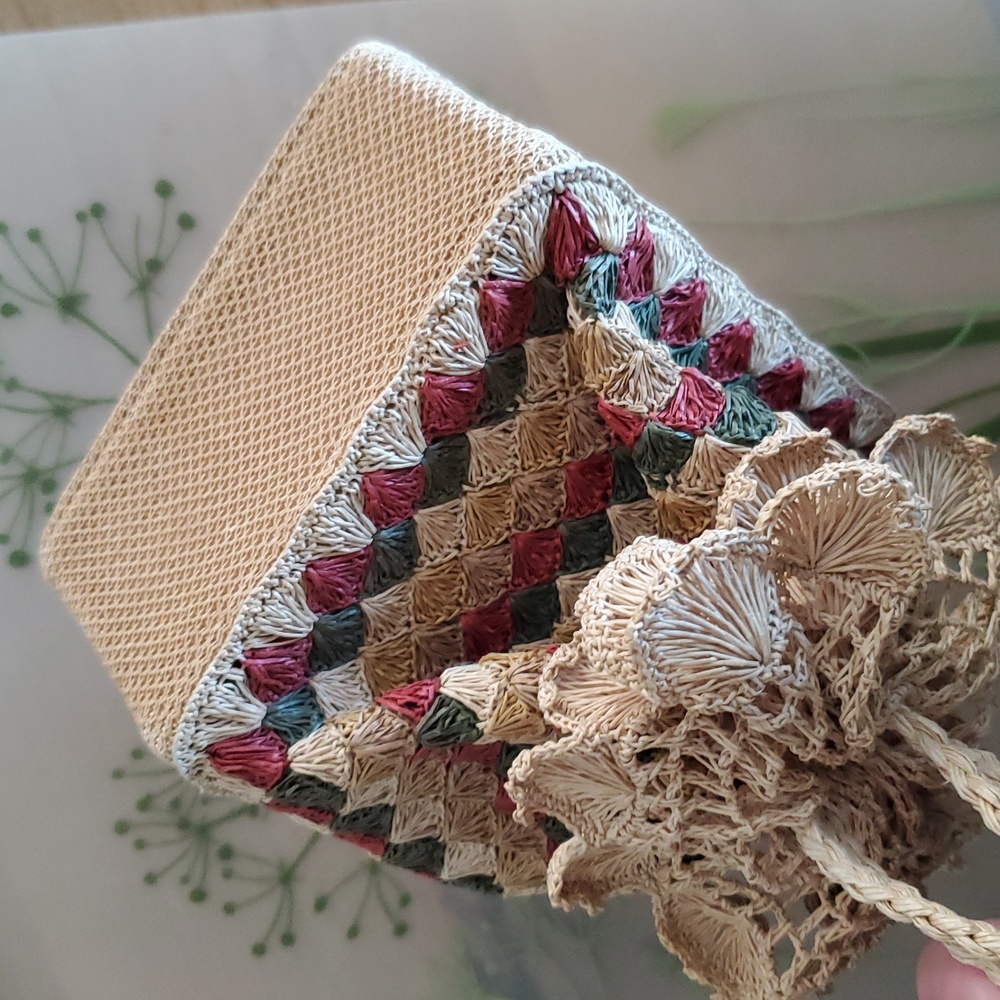 Vintage 50's/60's Crochet Box Bag